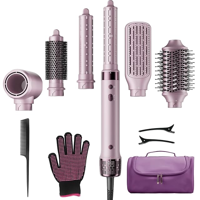 Mythsight StyleVibe 6-in-1 air styler with hair dryer and auto-wrap curlers