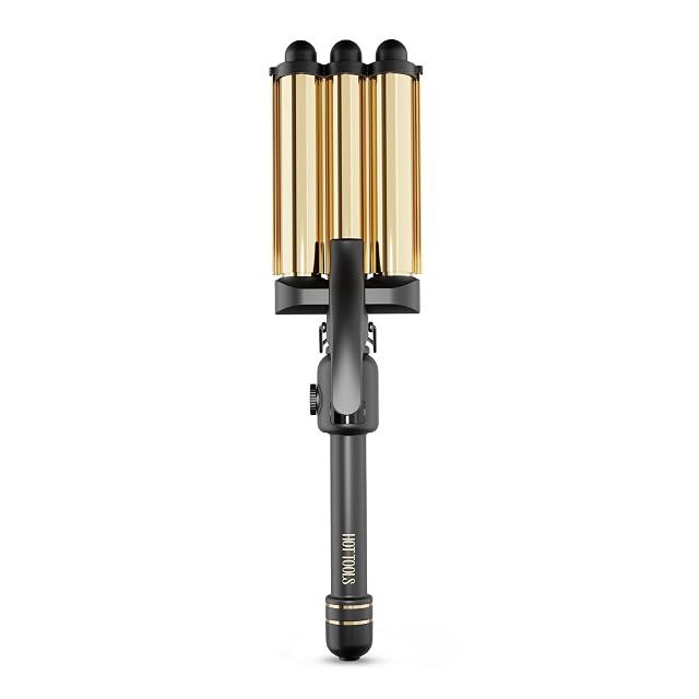 Hot Tools Pro Artist 24K Gold digital three barrel hair waver jumbo size