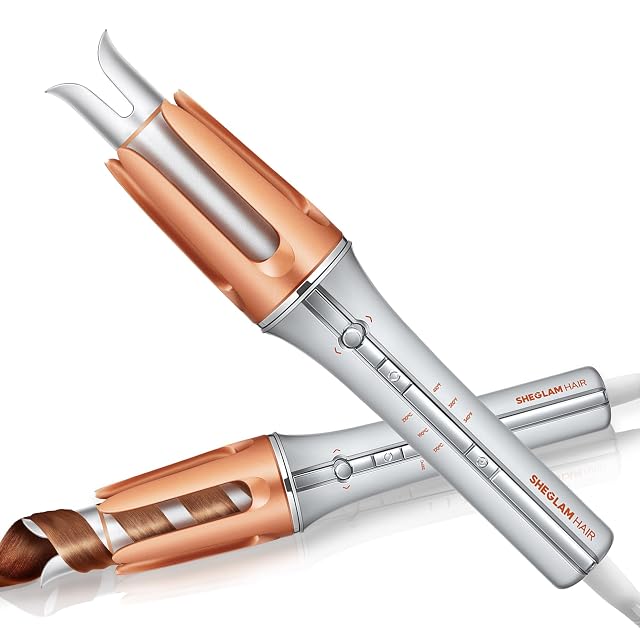 SHEGLAM automatic curling iron 1 1/4 inch with three temperatures and rotation