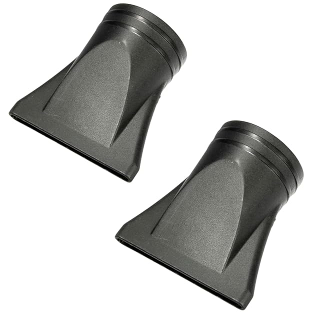 Seadiquiet two pack black professional hair dryer nozzle attachments