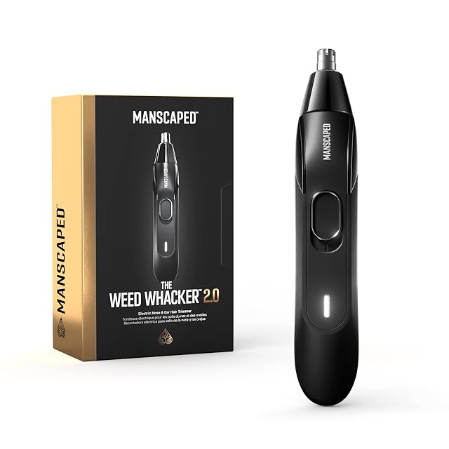 MANSCAPED Weed Whacker 2.0 nose and ear hair trimmer with rubberized grip