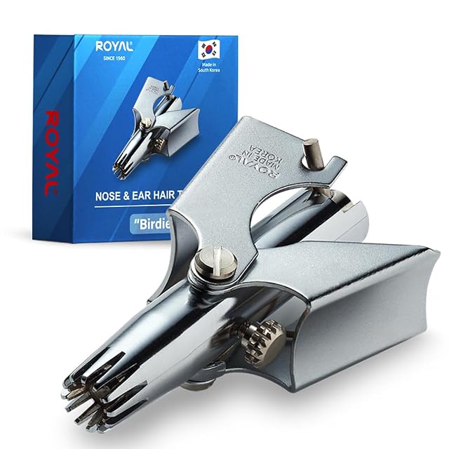 ROYAL manual battery-free nose hair trimmer with rotary blades