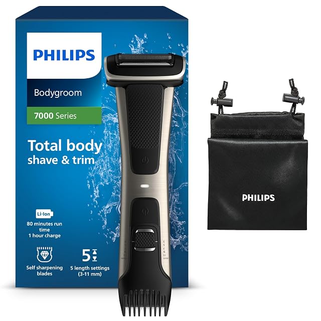 Philips Bodygroom Series 7000 BG7025 with integrated comb attachment