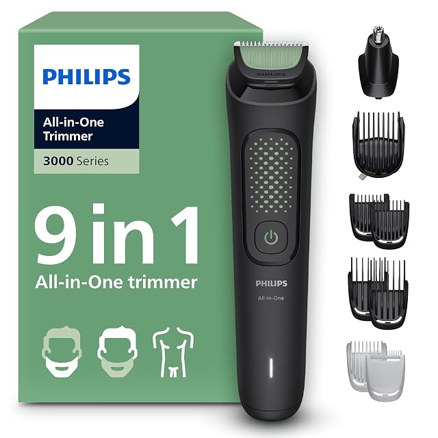 Philips Multigroom 3000 MG3946 nine-piece all-in-one trimmer with nose trimmer attachment