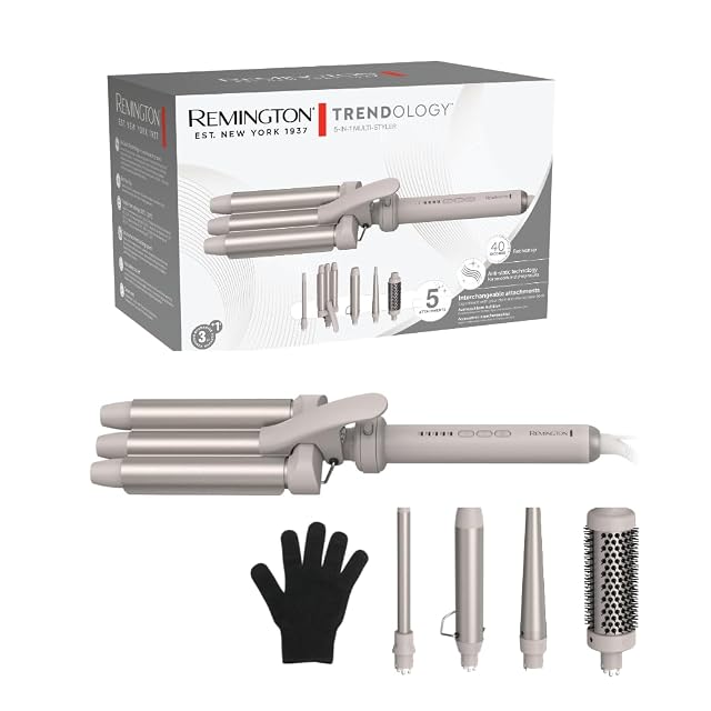 Remington Trendology CI41MS5 five-in-one curling set with interchangeable barrels