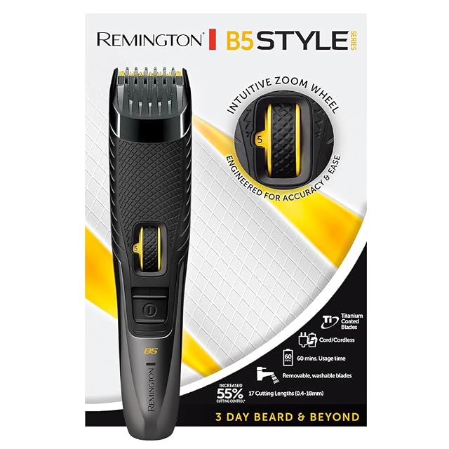 Remington MB5000 Style Series B5 beard trimmer with zoom wheel and adjustable comb