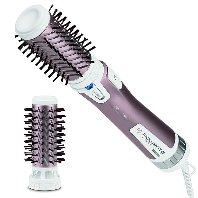 Rowenta Brush Activ Premium Care rotating hot air brush with two ceramic barrels