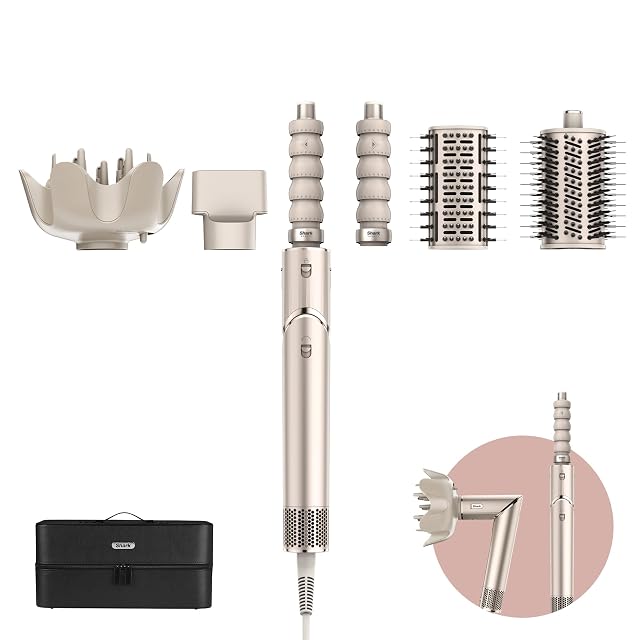 Shark FlexStyle 5-in-1 air styler and hair dryer with auto-wrap barrels and brushes